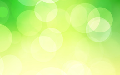 Fototapeta na wymiar Green white and yellow luxury focus blur background. Abstract bokeh soft light gradient for concept ecology with graphic design poster banner and backdrop.