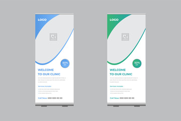 Medical Roll-Up Banner Post Template, Promotion Banner Template