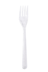 Transparent plastic fork