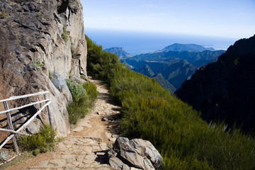 Mountain peak Pico do Arieiro at Madeira island, Portugal