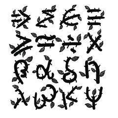 Twigs Symbol vector illustration