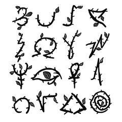 Twigs Symbol vector illustration