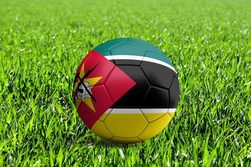 Mozambique Flag on Soccer Ball