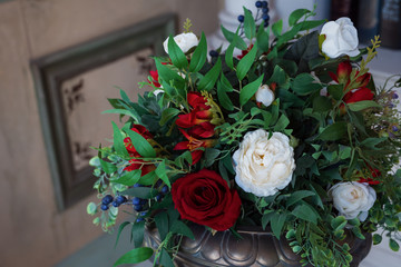 Bouquet of artificial flowers