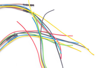 Multicolored copper cables for electricity transmission