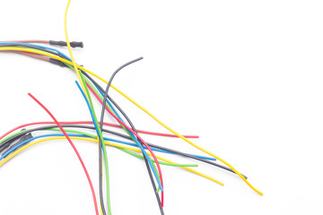 Multicolored copper cables for electricity transmission