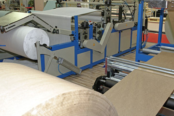 Fototapeta na wymiar Paper Factory Machines