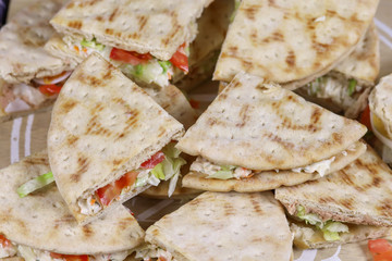 sandwich au surimi et crudités