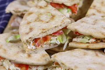 sandwich au surimi et crudités