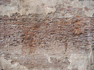 Old brick wall for background.