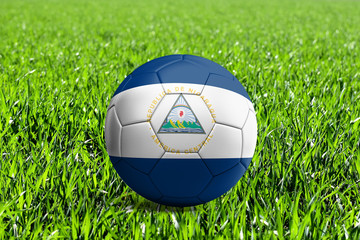 Nicaragua Flag on Soccer Ball
