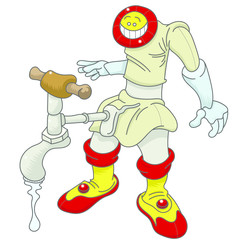 personnage robinet