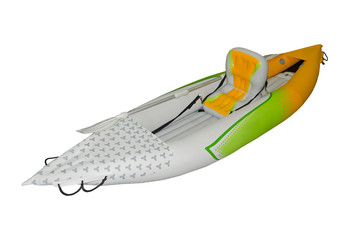 Fototapeta premium Modern kayak isolated on a white background