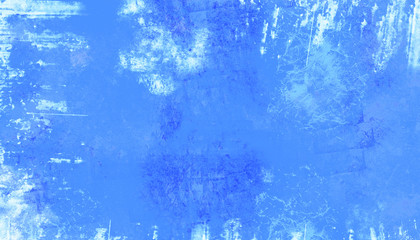 Dirty and ruined blue background with marbled texture