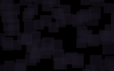 Black abstract background. Backdrop with grey squares. 3D illustration