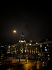 Fototapeta na wymiar night view of amsterdam