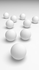White abstract background. Lowpoly backdrop. Crumpled paper. 3D illustration