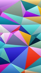 Abstract Colorful Geometrical Artwork,Abstract Graphical Art Background Texture,Modern Conceptual Art,Synthwave Aesthetic Poster Print,3D Rendering