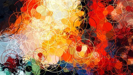 Abstract Colorful Geometrical Artwork,Abstract Graphical Art Background Texture,Modern Conceptual Art,Synthwave Aesthetic Poster Print,3D Rendering