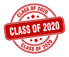 class of 2020 stamp. class of 2020 label. round grunge sign