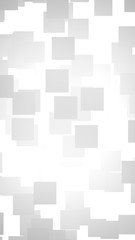 White abstract background. Misty backdrop with grey squares. 3D illustration