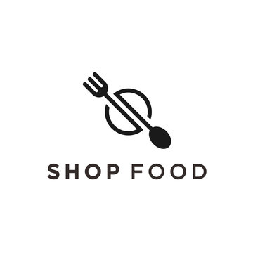 letter S food logo / cutlery logo