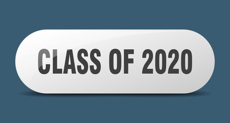class of 2020 button. class of 2020 sign. key. push button.