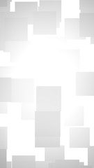 White abstract background. Misty backdrop with grey squares. 3D illustration