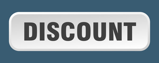 discount button. discount square 3d push button