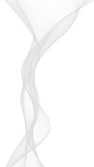 White abstract background. Fluttering white scarf. Waving on wind white fubric. 3D illustration