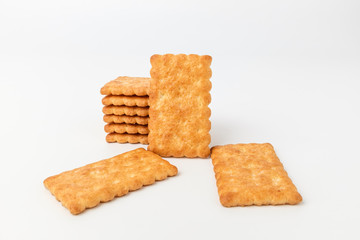 Coconut sweets on white background