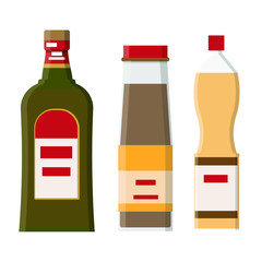  Product and drinks flat vector 