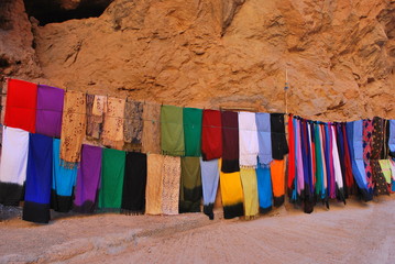 Blanket shop in Africa.