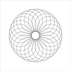 isolated black ornaments for Islamic design over white background.