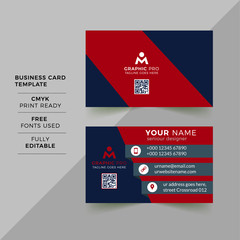 Modern business card design. double sided business card design template. flat orange business card inspiration