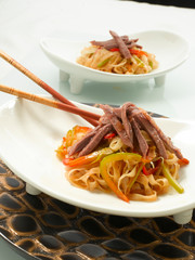 Pasta con anchoas.  Pasta with anchovies