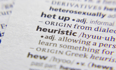 Heuristic word or phrase in a dictionary.