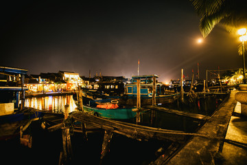 Harbor at Hoi An. Vietnam