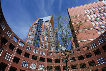 Netherlands. The modern offices and parlement buildings in The Hague