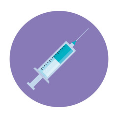 injection vaccine drug isolated icon vector illustration design