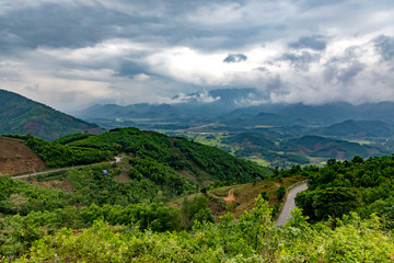 Mountains, hills  and jungle landscapes in Vietnam