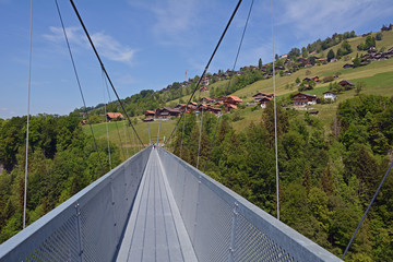 Fototapeta na wymiar Panoramabrücke Sigriswil, Kanton Bern