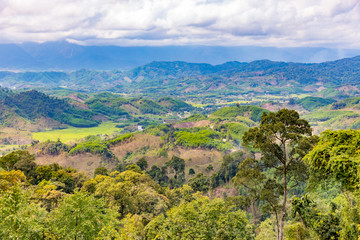 Fototapeta premium Mountains, hills and jungle landscapes in Vietnam