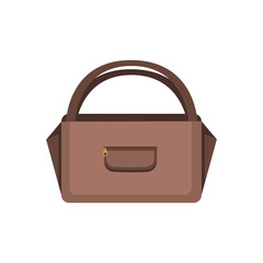 Woman bag icon fashion handbag isolated on white background. Women's summer accessory.