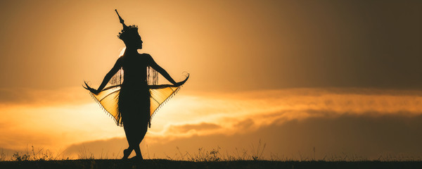 Silhouette of Manohra