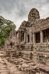The Bayon Temple in the Ancient City of Angkor Thom, Cambodia