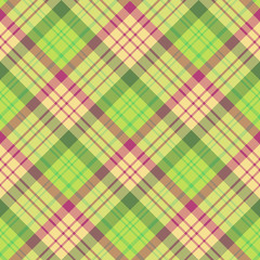 Seamless pattern in summer green and vine colors for plaid, fabric, textile, clothes, tablecloth and other things. Vector image. 2