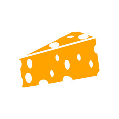 cheese icon design, flat style trendy collection