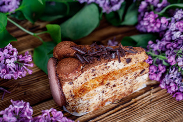 lilac sweets cake wood