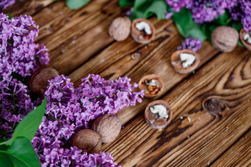 lilac sweets cake wood